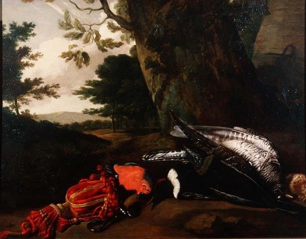 Stillleben mit toten Vögeln von Philips Angel