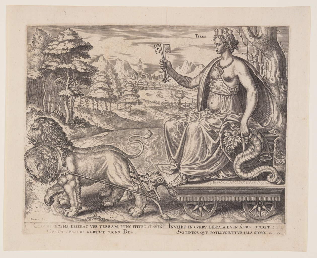 Erde, aus Die vier Elemente von Philips Galle