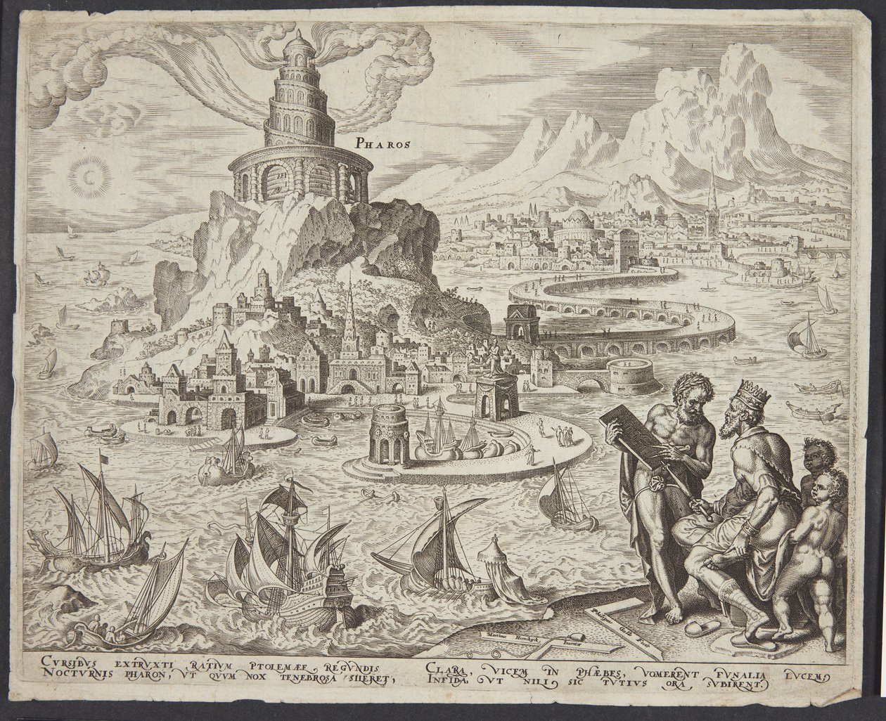 Der Leuchtturm von Alexandria von Philips Galle