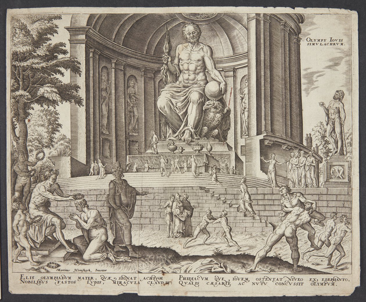 Die Statue des Jupiter in Olympia von Philips Galle