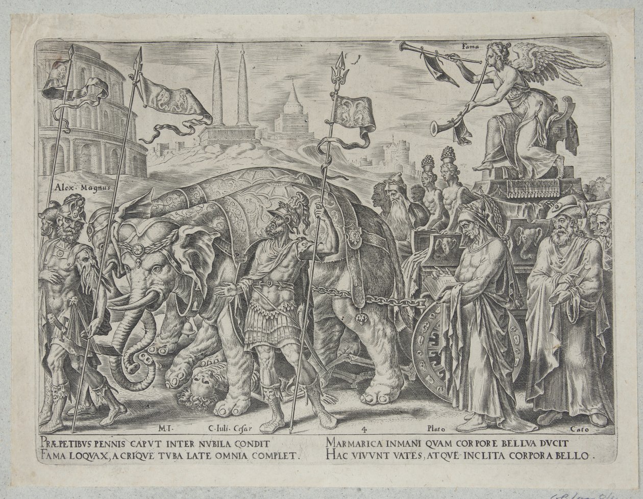 Der Triumph des Ruhms von Philips Galle