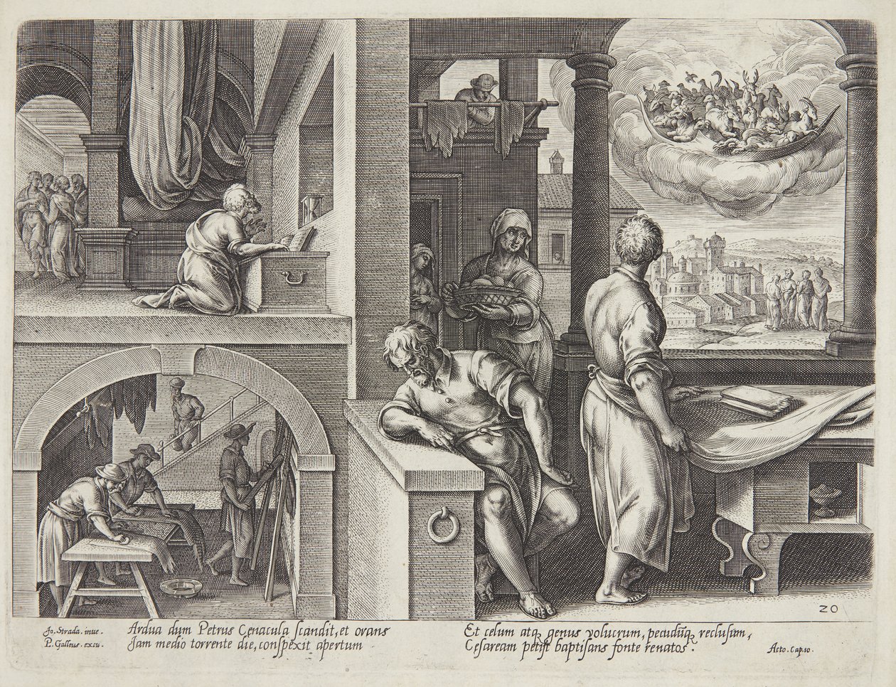 Die Vision des St. Peter von Philips Galle