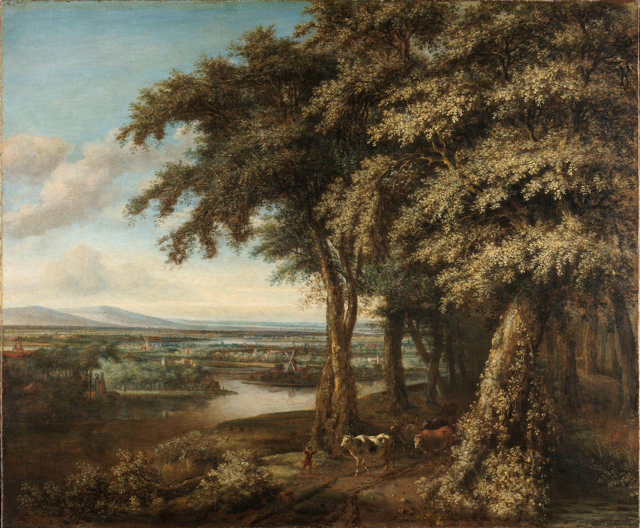 Der Eingang zum Wald von Philips Koninck