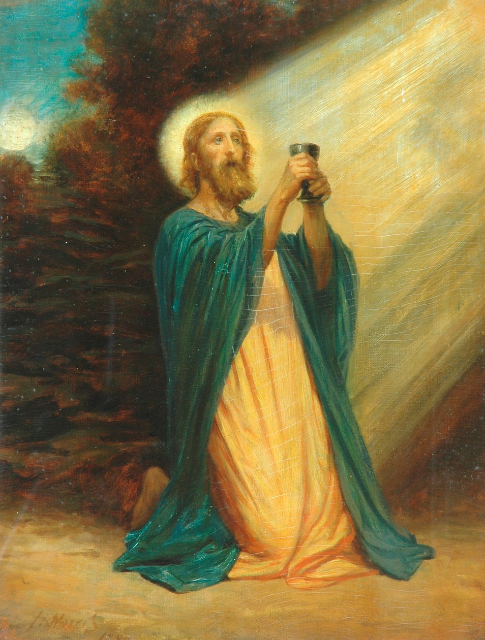 Christus im Garten Gethsemane, 1889 von Phillip Richard Morris