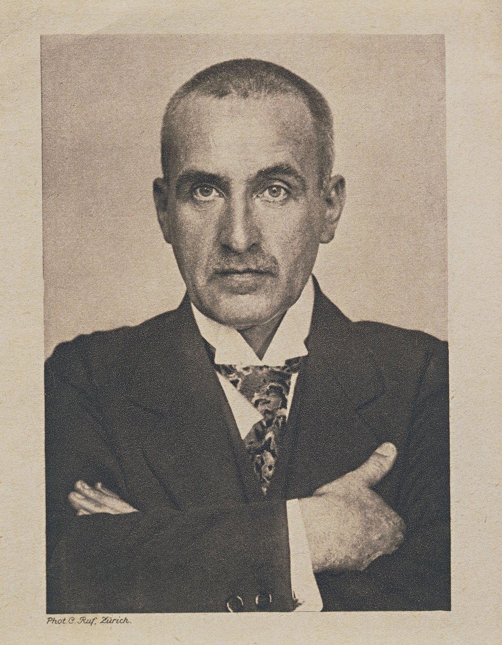 Porträt von Frank Wedekind (s/w Foto) von Photographer German