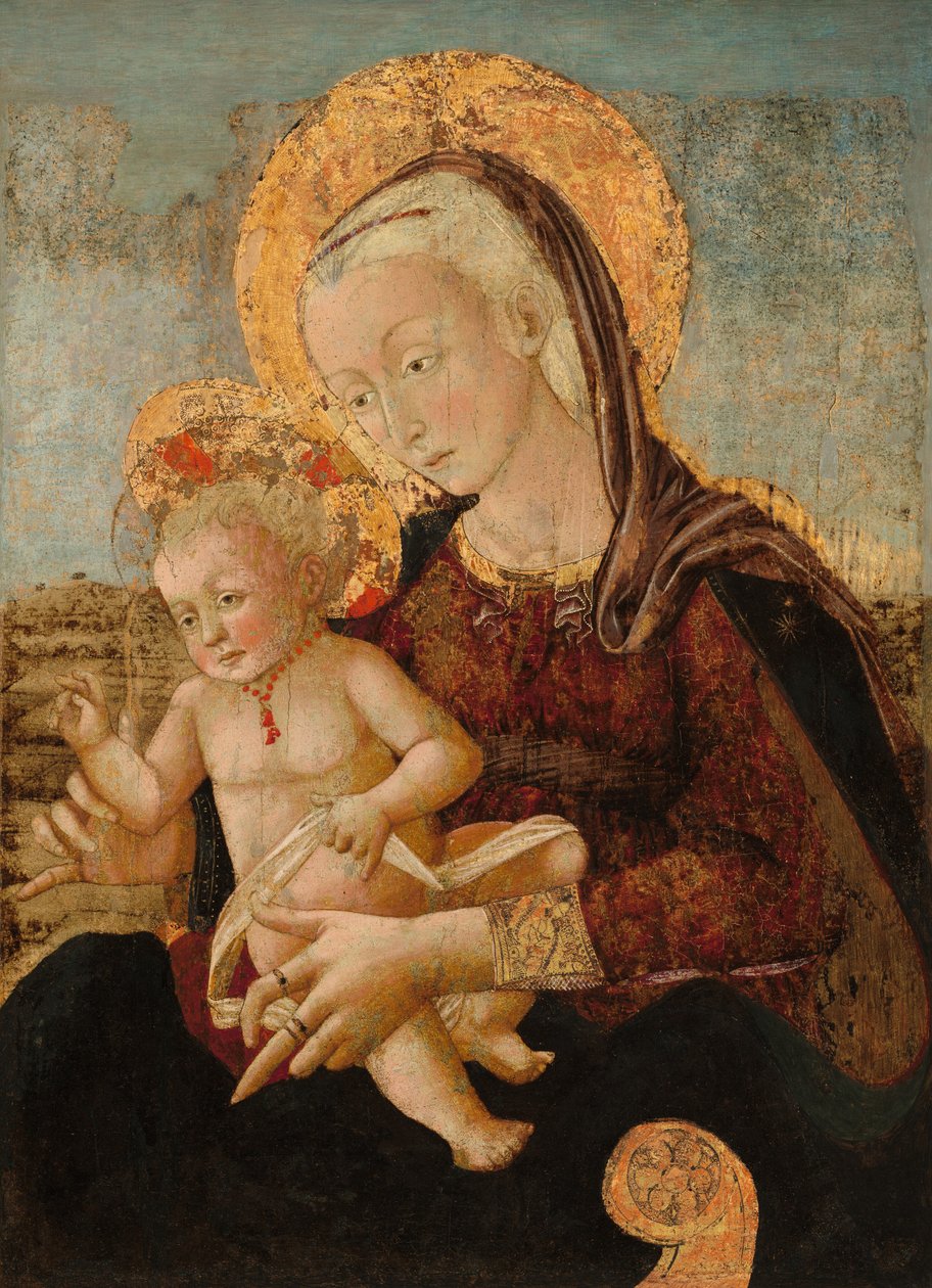 Madonna und Kind, ca. 1475 von Pier Francesco Fiorentino