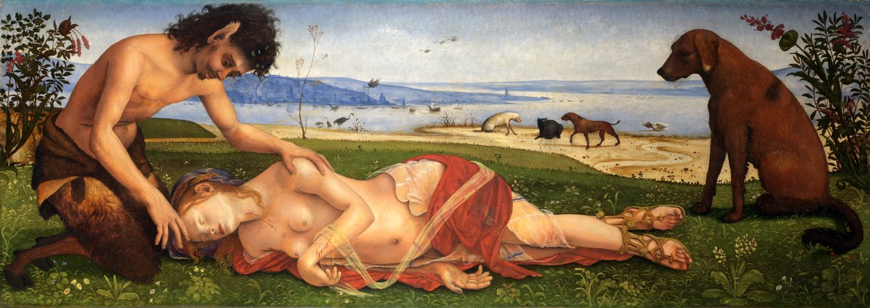 Ein Satyr trauert um eine Nymphe, ca. 1495 von Piero di Cosimo