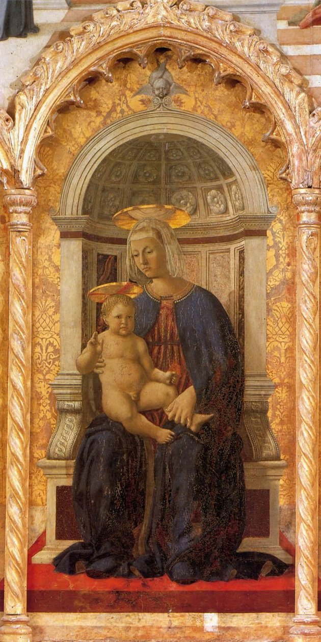 Polyptychon des Heiligen Antonius: Madonna mit Kind von Piero della Francesca