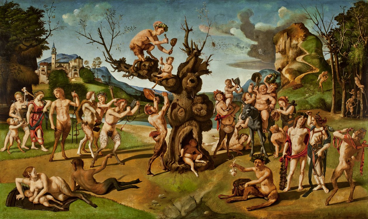 Die Entdeckung des Honigs durch Bacchus, ca. 1499 von Piero di Cosimo