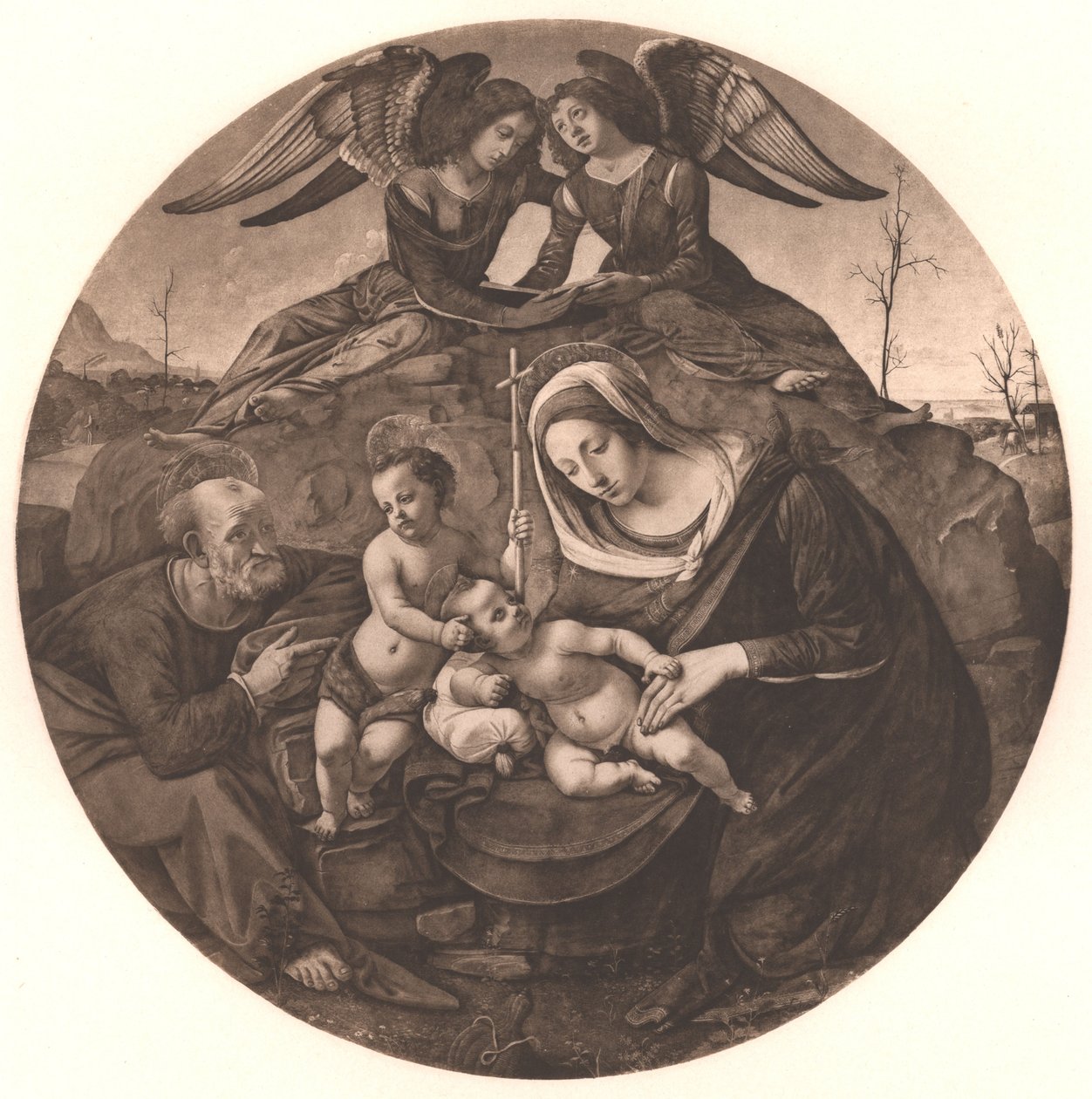 Die Heilige Familie von Piero di Cosimo