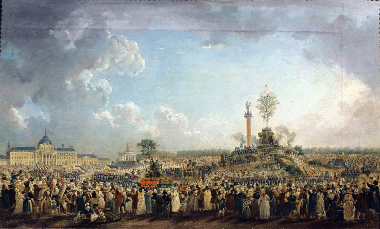 Das Fest des höchsten Wesens auf dem Champ de Mars, 8. Juni 1794 von Pierre Antoine Demachy