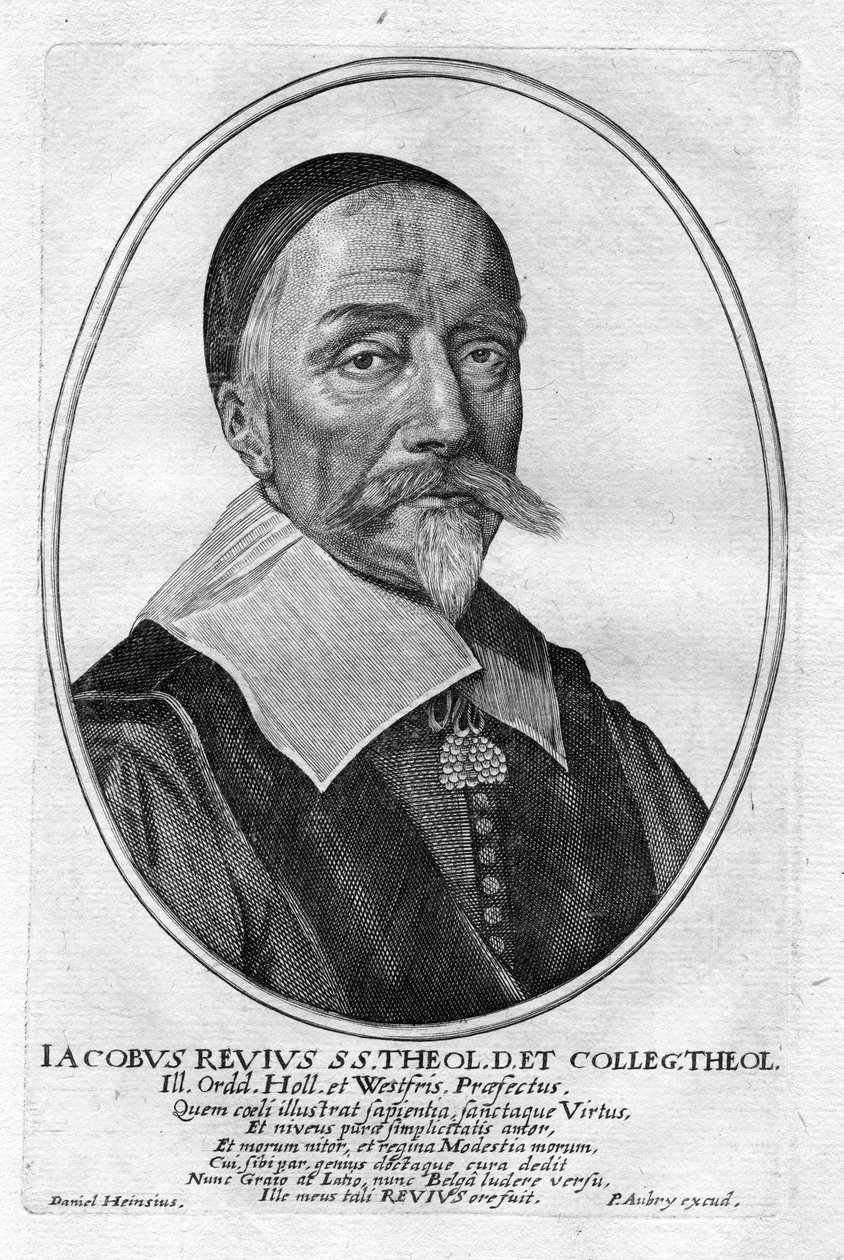 Graviertes Porträt von Pierre Aubry