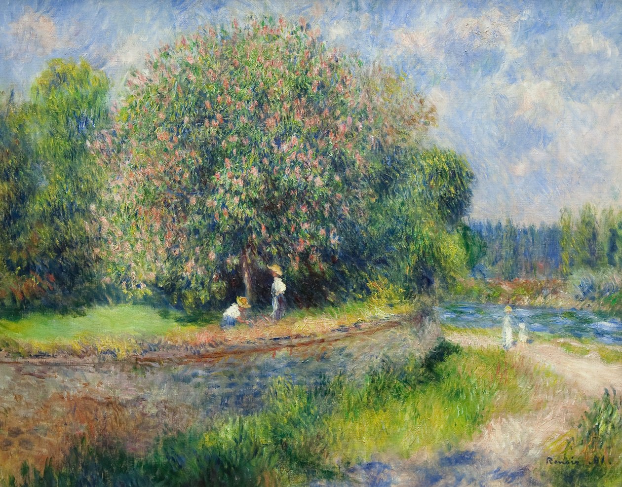 Blühender Rosskastanienbaum von Pierre Auguste Renoir