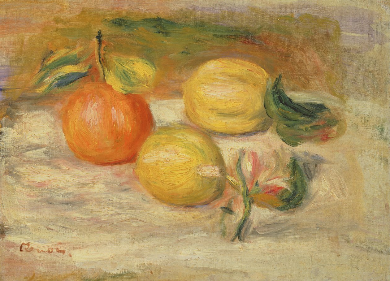 Äpfel und zwei Zitronen von Pierre Auguste Renoir