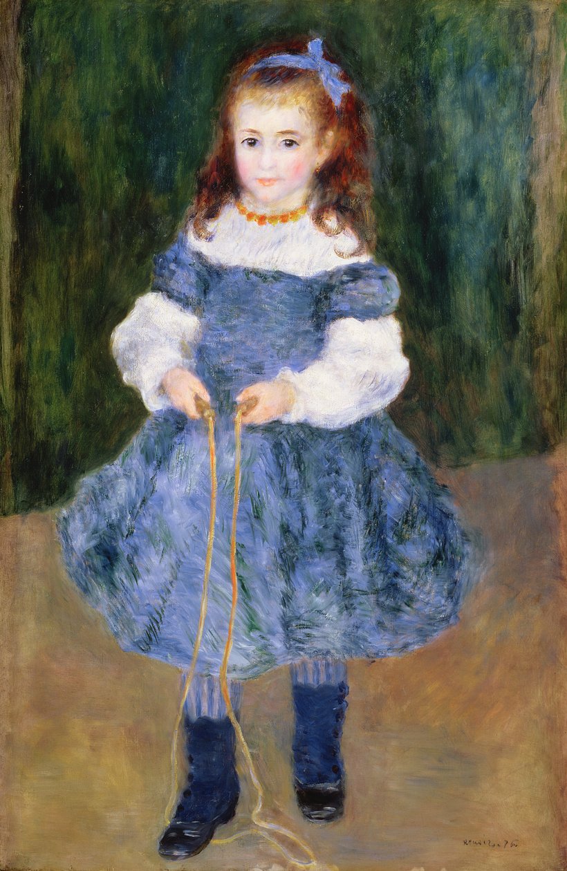 Mädchen mit Springseil, 1876 von Pierre Auguste Renoir