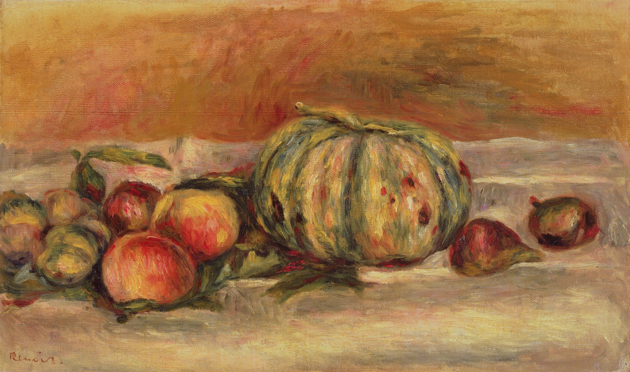 Melone und Früchte von Pierre Auguste Renoir
