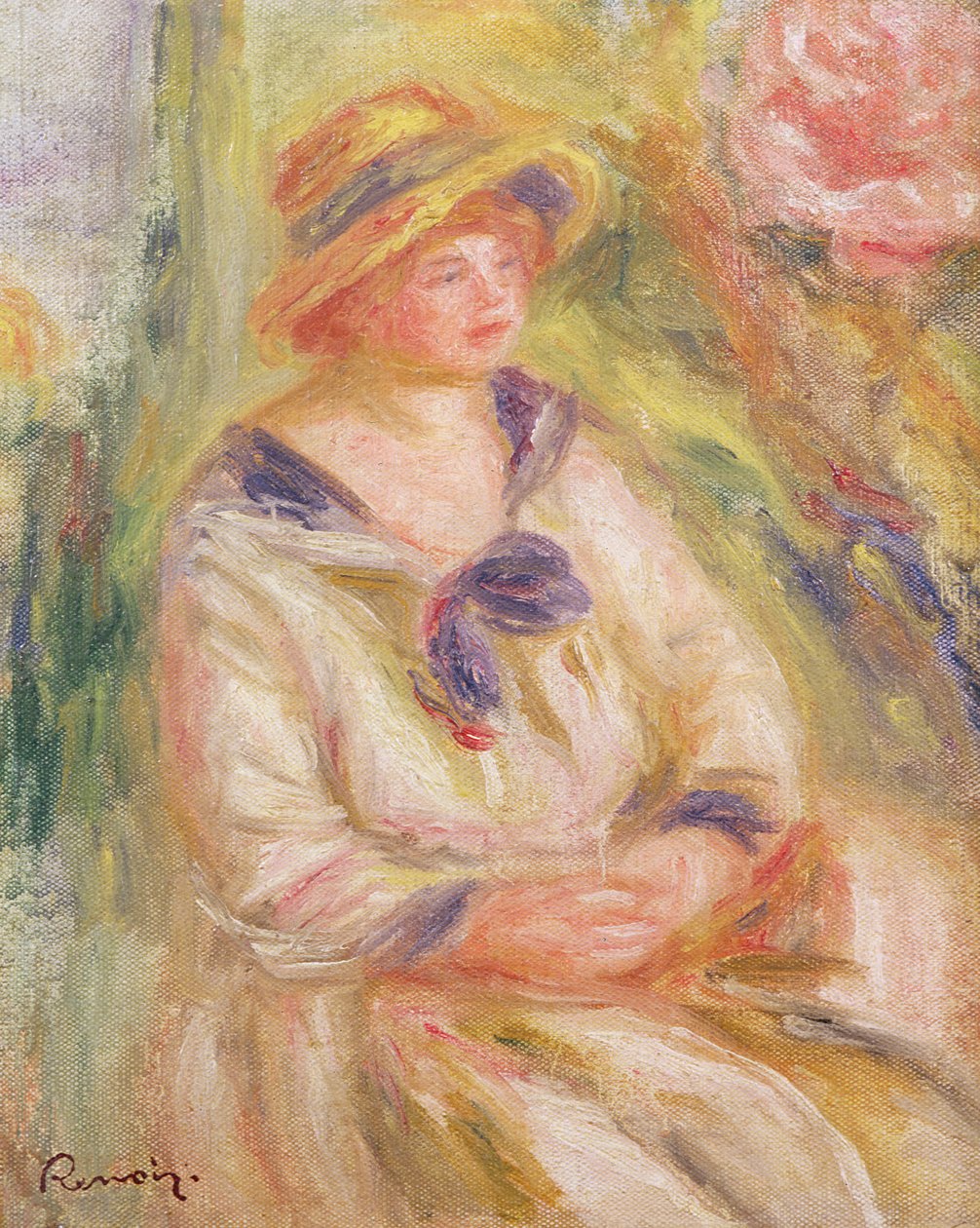 Porträt einer Frau, ca. 1910 von Pierre Auguste Renoir