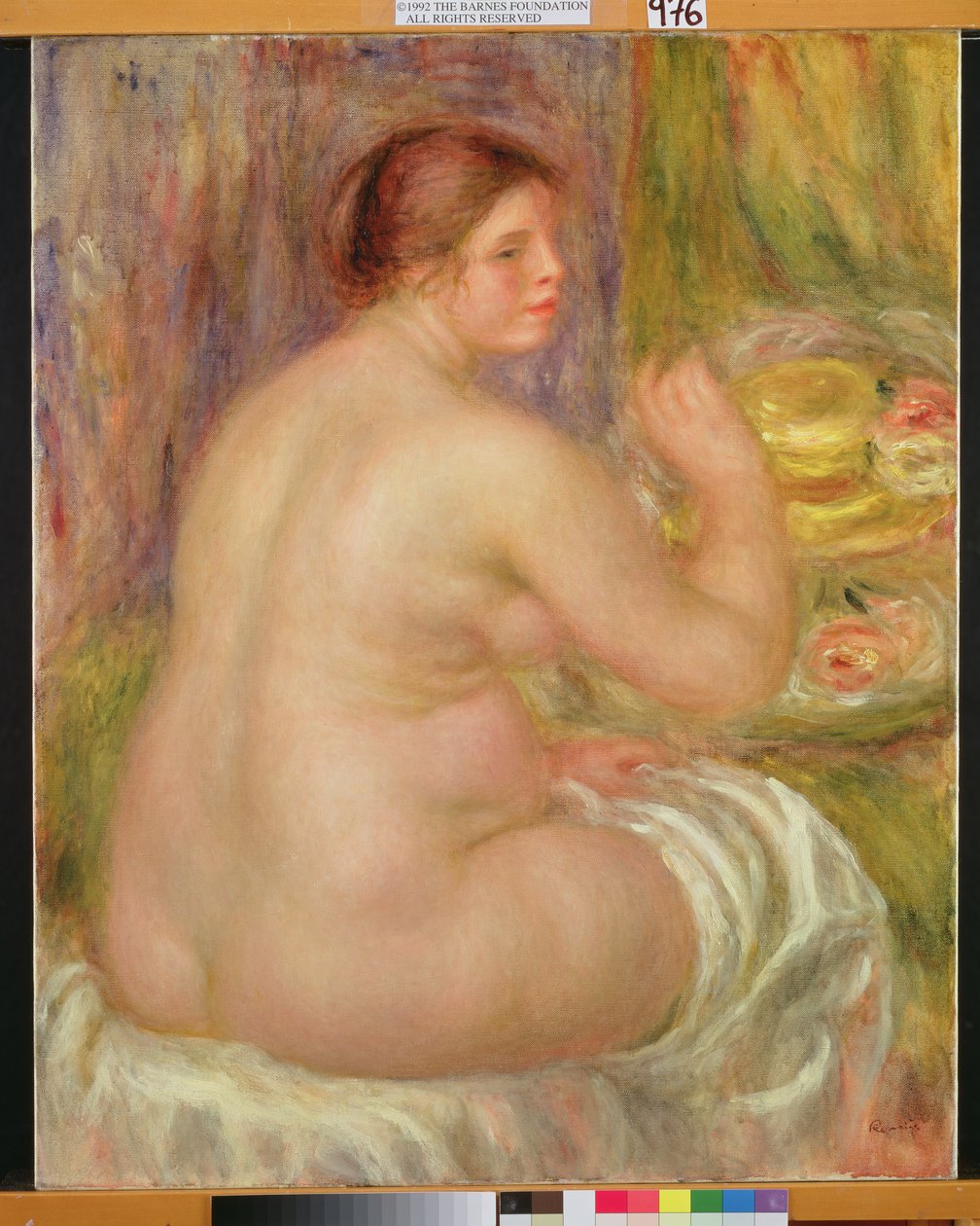 Sitzender Akt, die schwangere Frau von Pierre Auguste Renoir