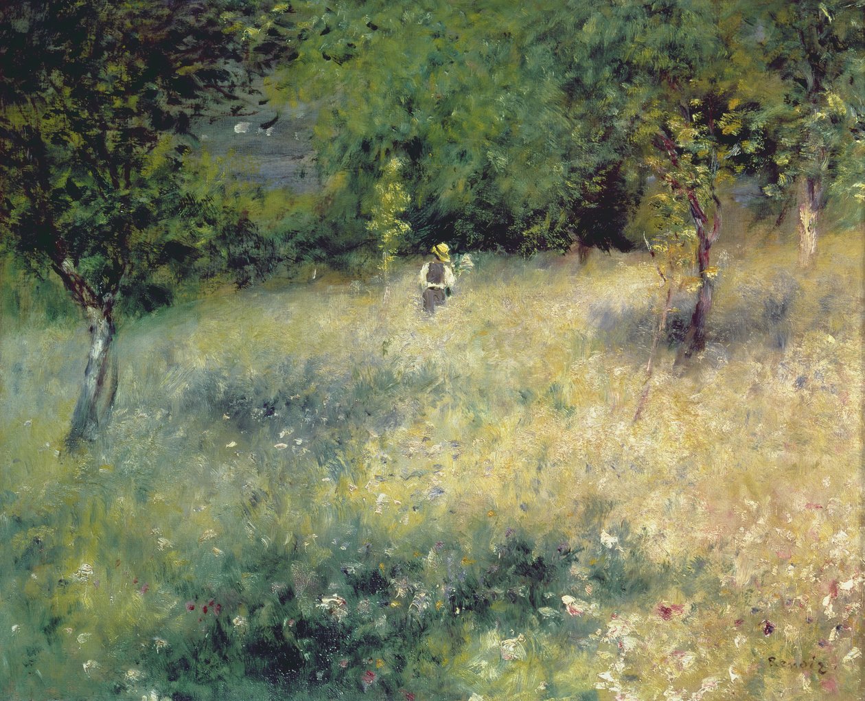 Frühling in Chatou, ca. 1872-5 von Pierre Auguste Renoir