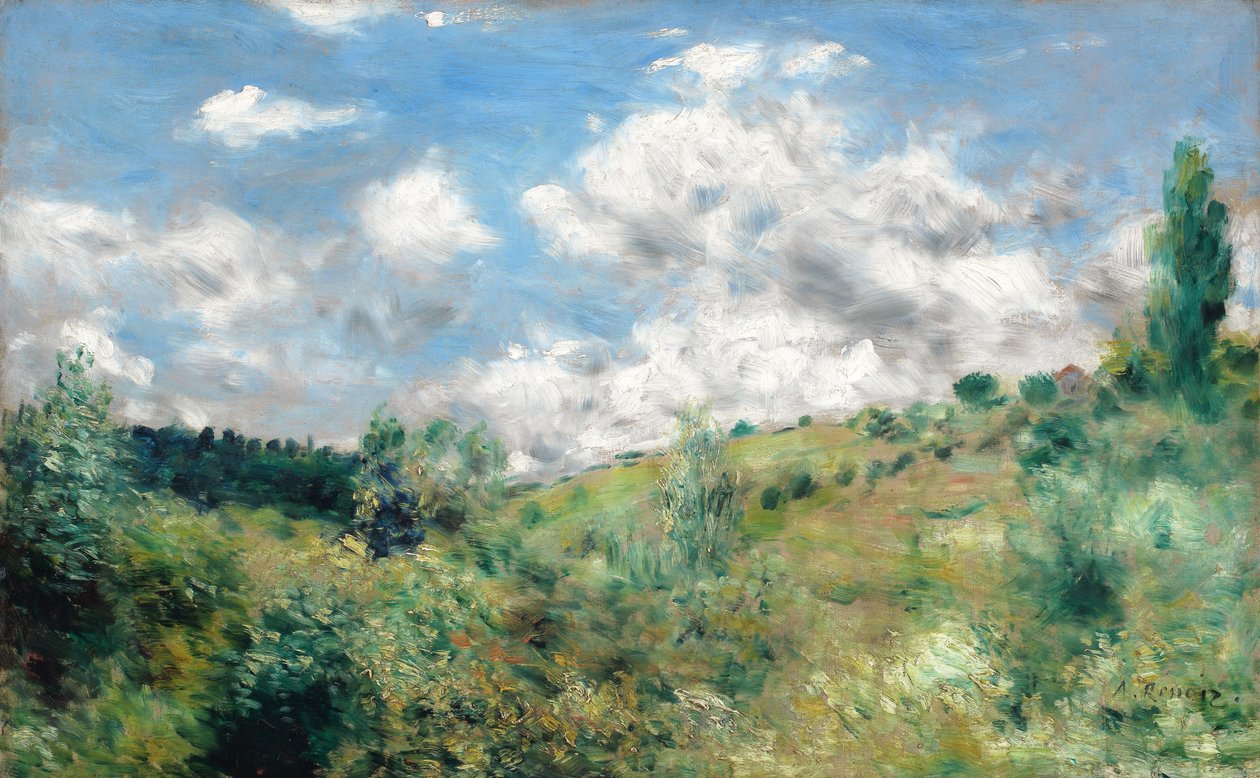 Der Windstoß, ca. 1872 von Pierre Auguste Renoir