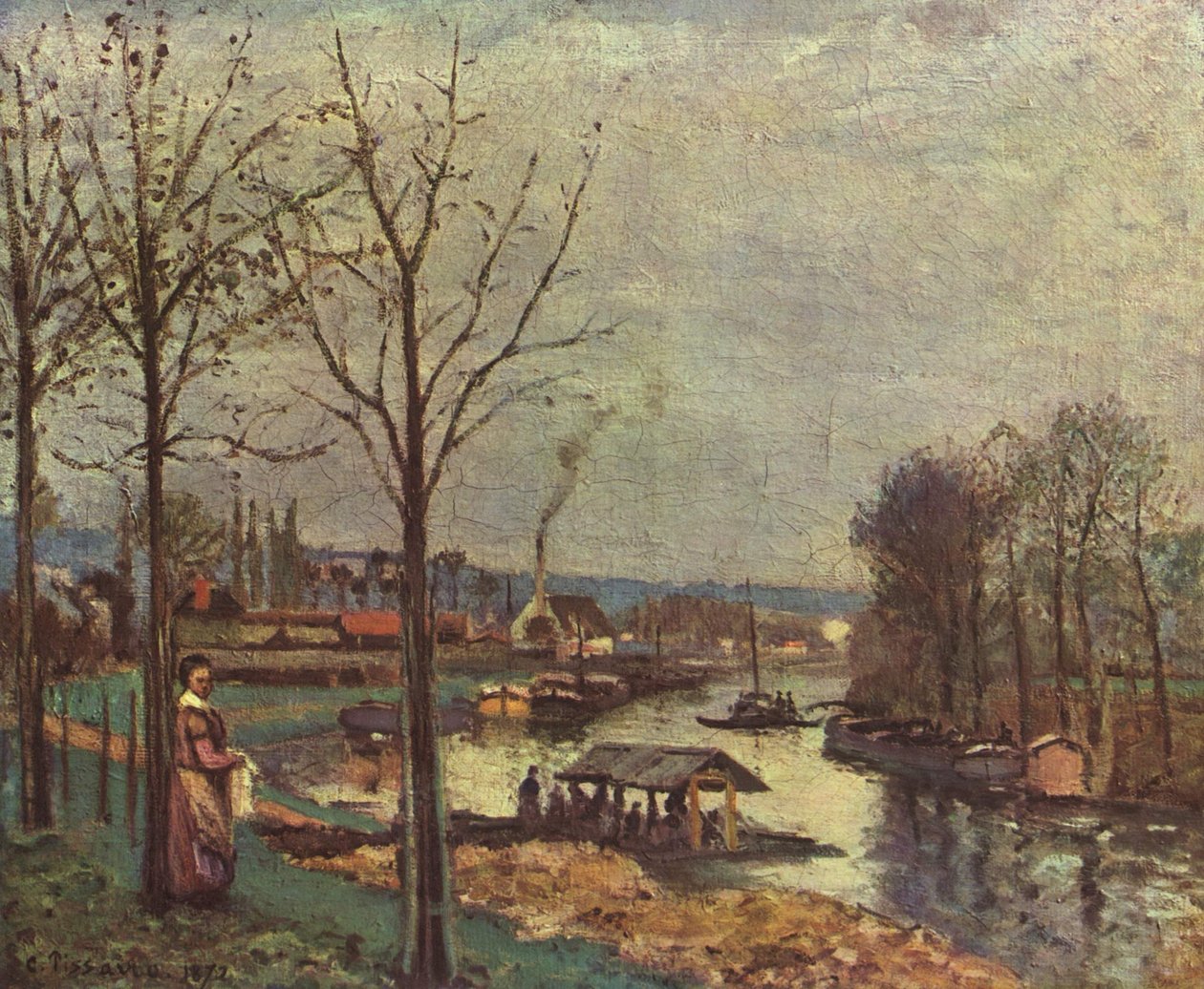 Waschplatz von Pontoise von Pierre Auguste Renoir