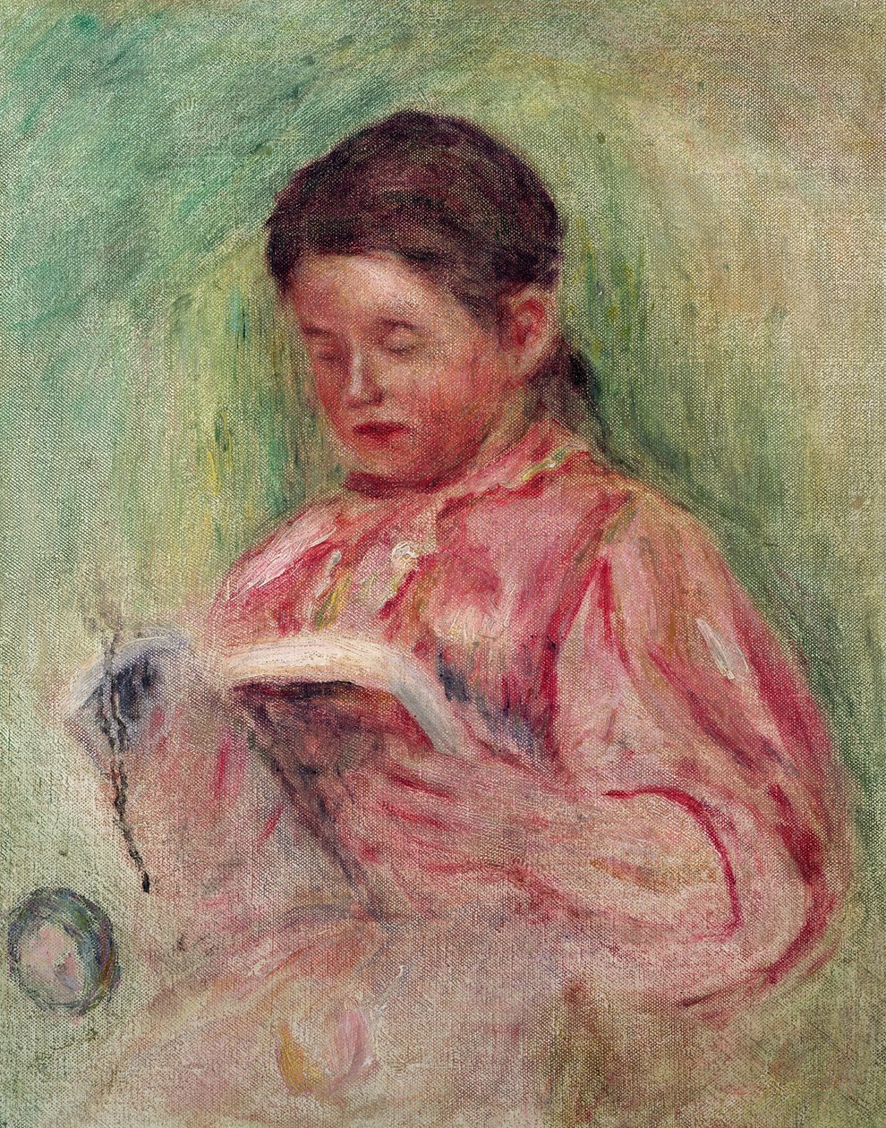 Frau beim Lesen von Pierre Auguste Renoir