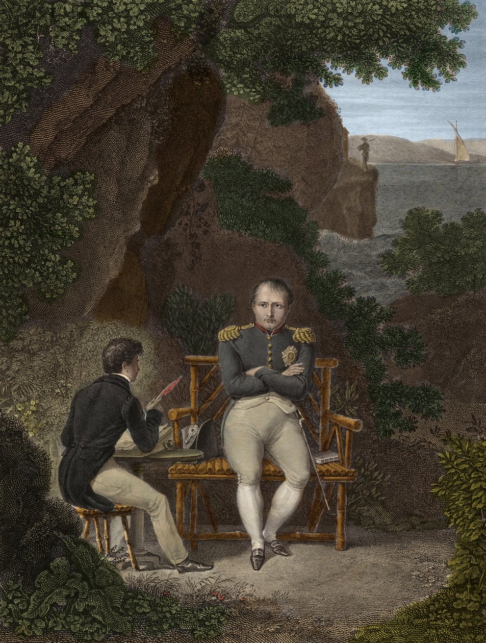 Napoleon I. im Exil auf St. Helena von Pierre Charles Bacquoy
