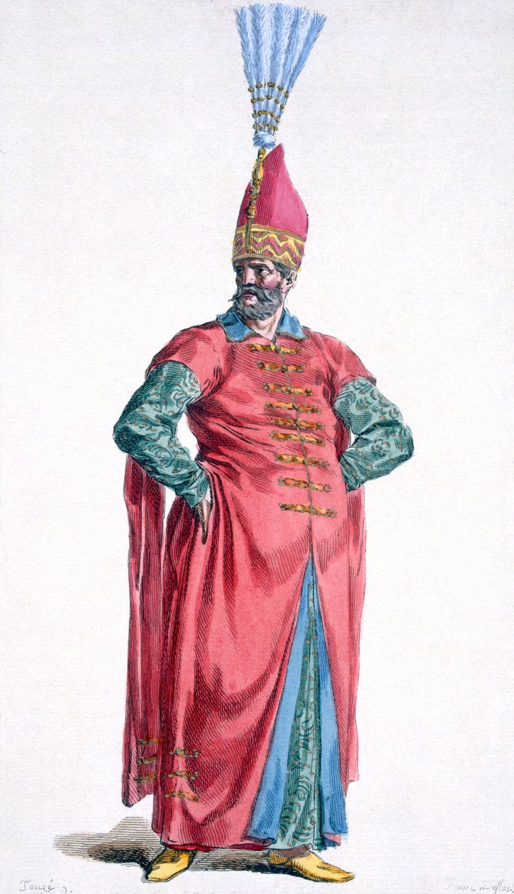 Boluch-Bassi, Offizier der Janitscharen, 1780 von Pierre Duflos