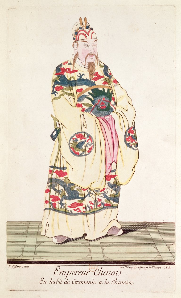 Chinesischer Kaiser in Zeremonialkostüm, aus 