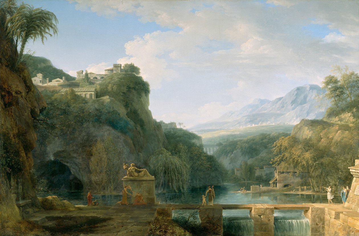 Landschaft des antiken Griechenlands, 1786 von Pierre Henri de Valenciennes