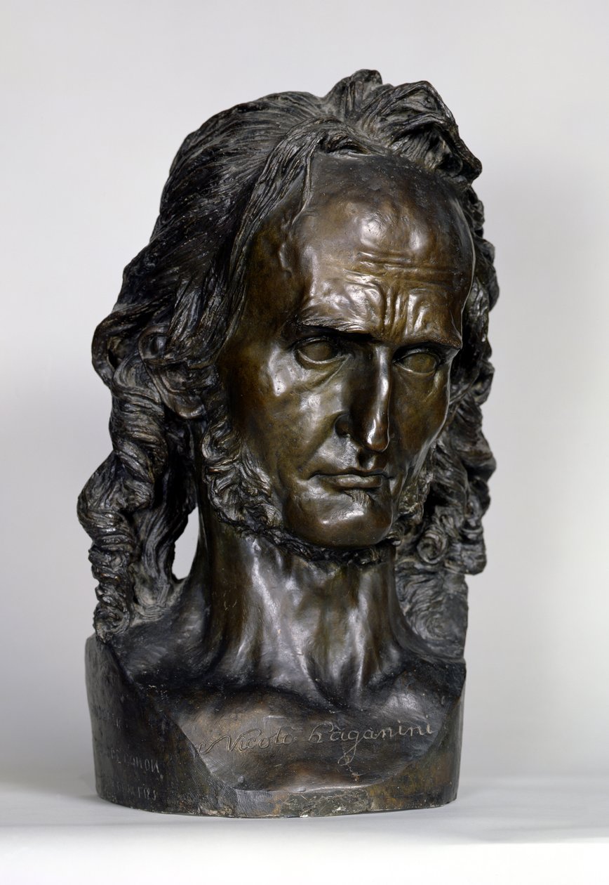 Büste von Nicolo Paganini (1784-1840) von Pierre Jean David d