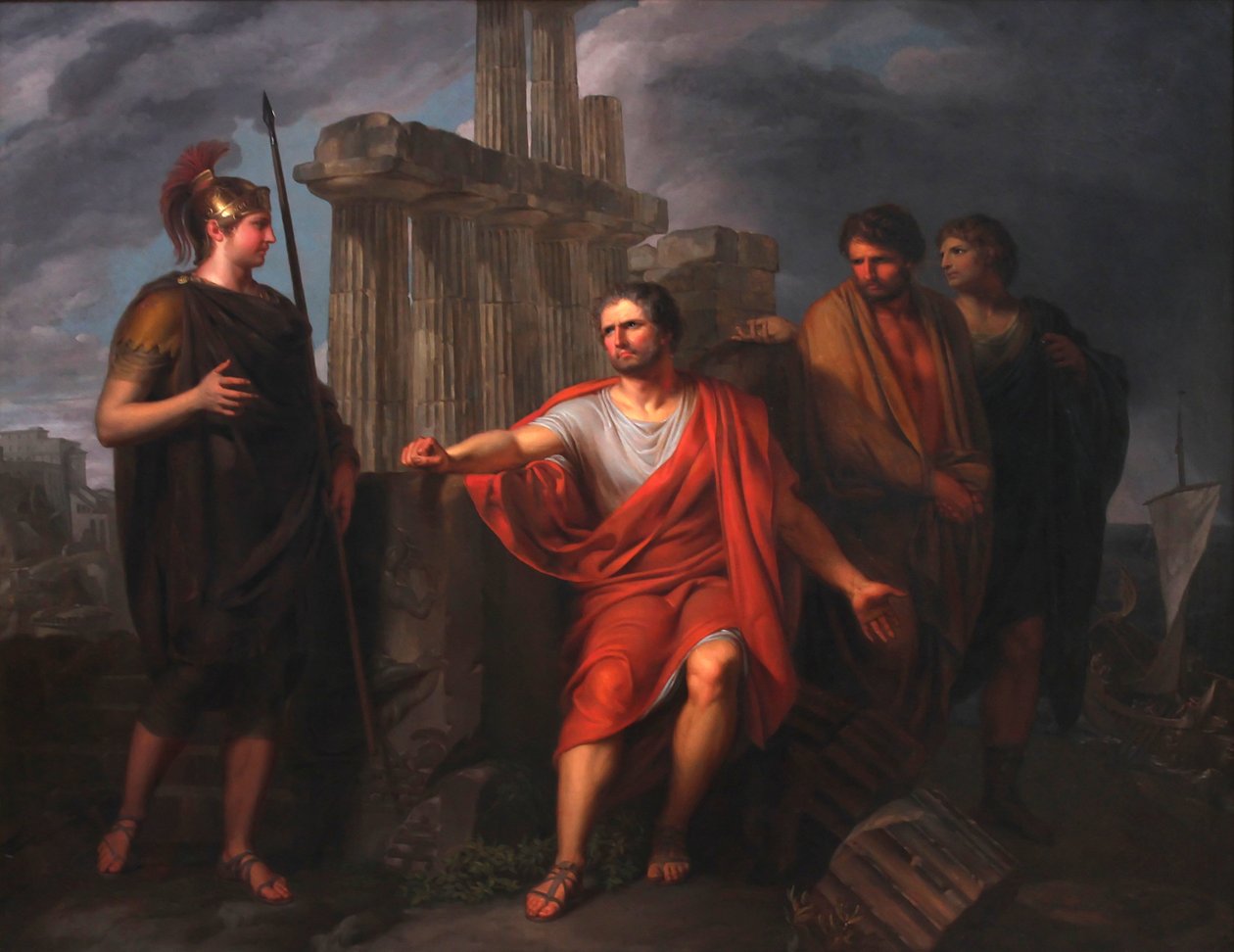 Marius sitzt auf den Ruinen von Karthago von Pierre Joseph François