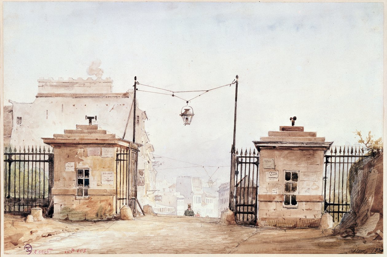 Die Barriere de Menilmontant von Pierre Luc Charles Ciceri