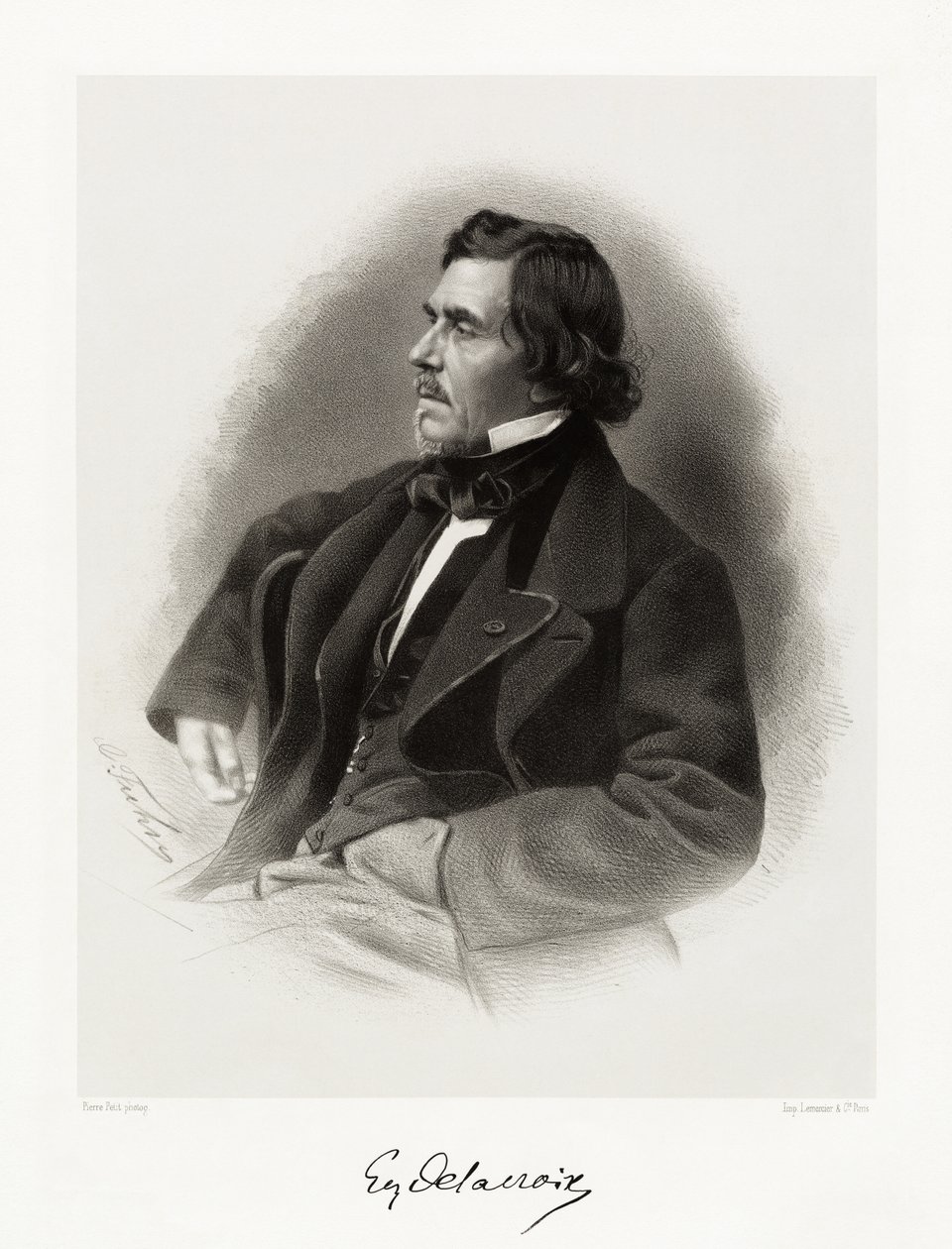 Ferdinand Victor Eugène Delacroix von Pierre Petit
