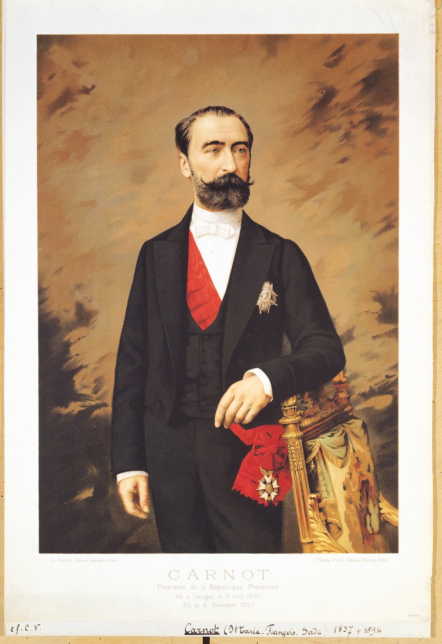 Porträt von Marie Francois Sadi Carnot (1837-94) 1887 von Pierre Petit