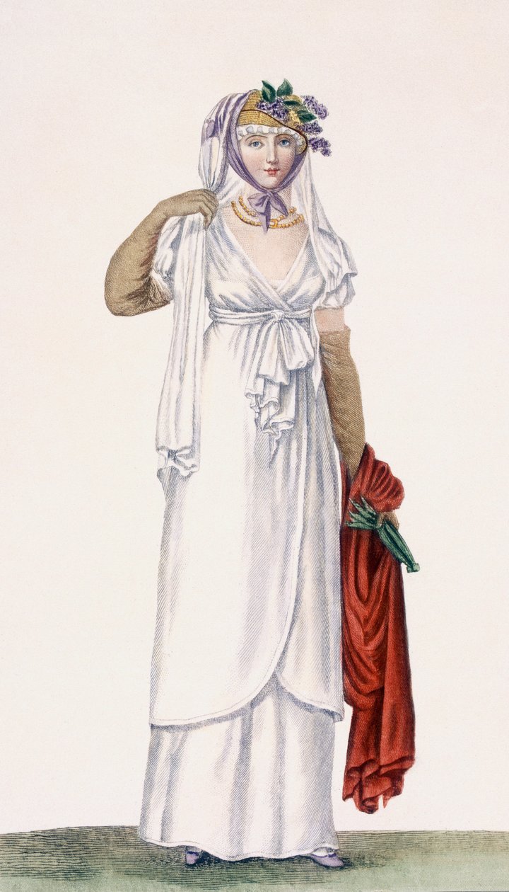 Damen-Spazierkleid im weichen Stil, 1805 von Pierre de La Mesangere