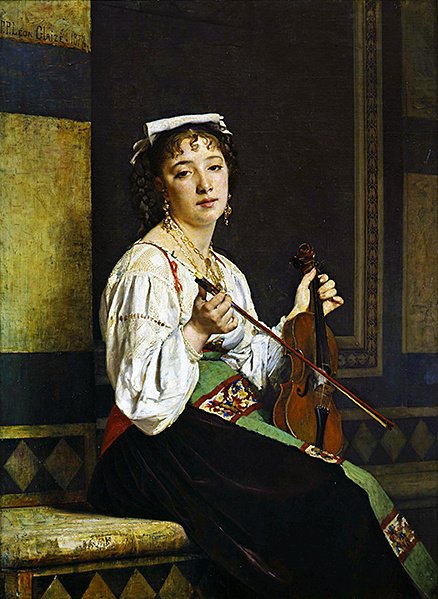 Der italienische Musiker von Pierre Paul Lêon Glaize