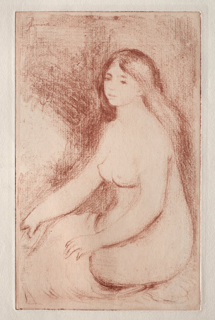 Sitzende Badende von Pierre Auguste Renoir