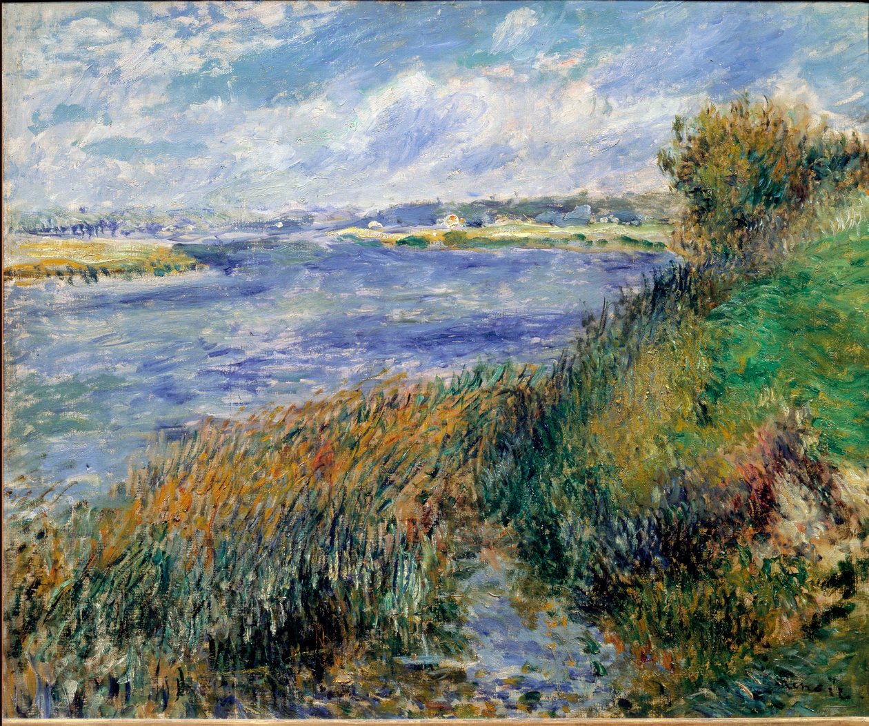 Ufer der Seine in Champrosay von Pierre Auguste Renoir