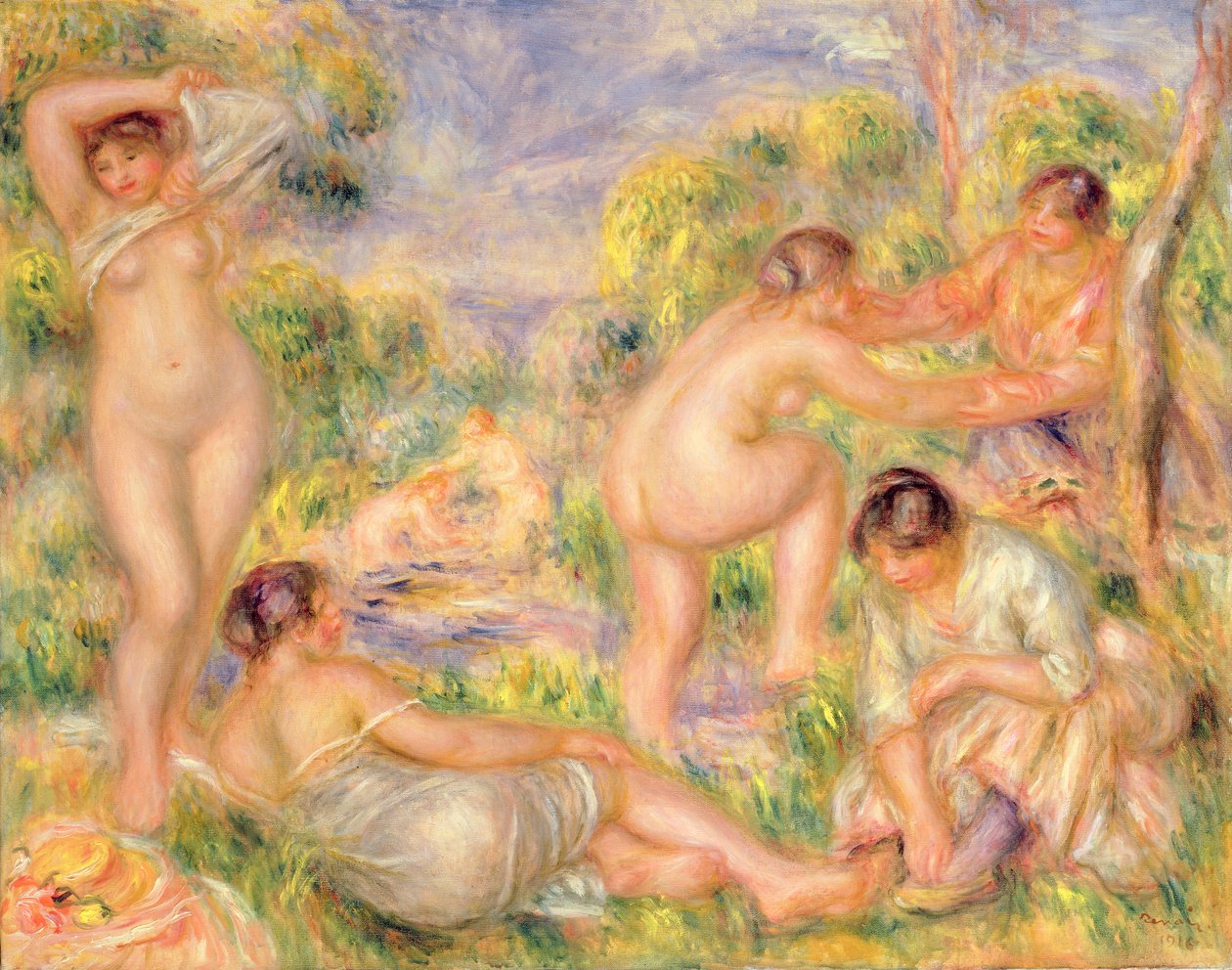 Badegruppe von Pierre Auguste Renoir