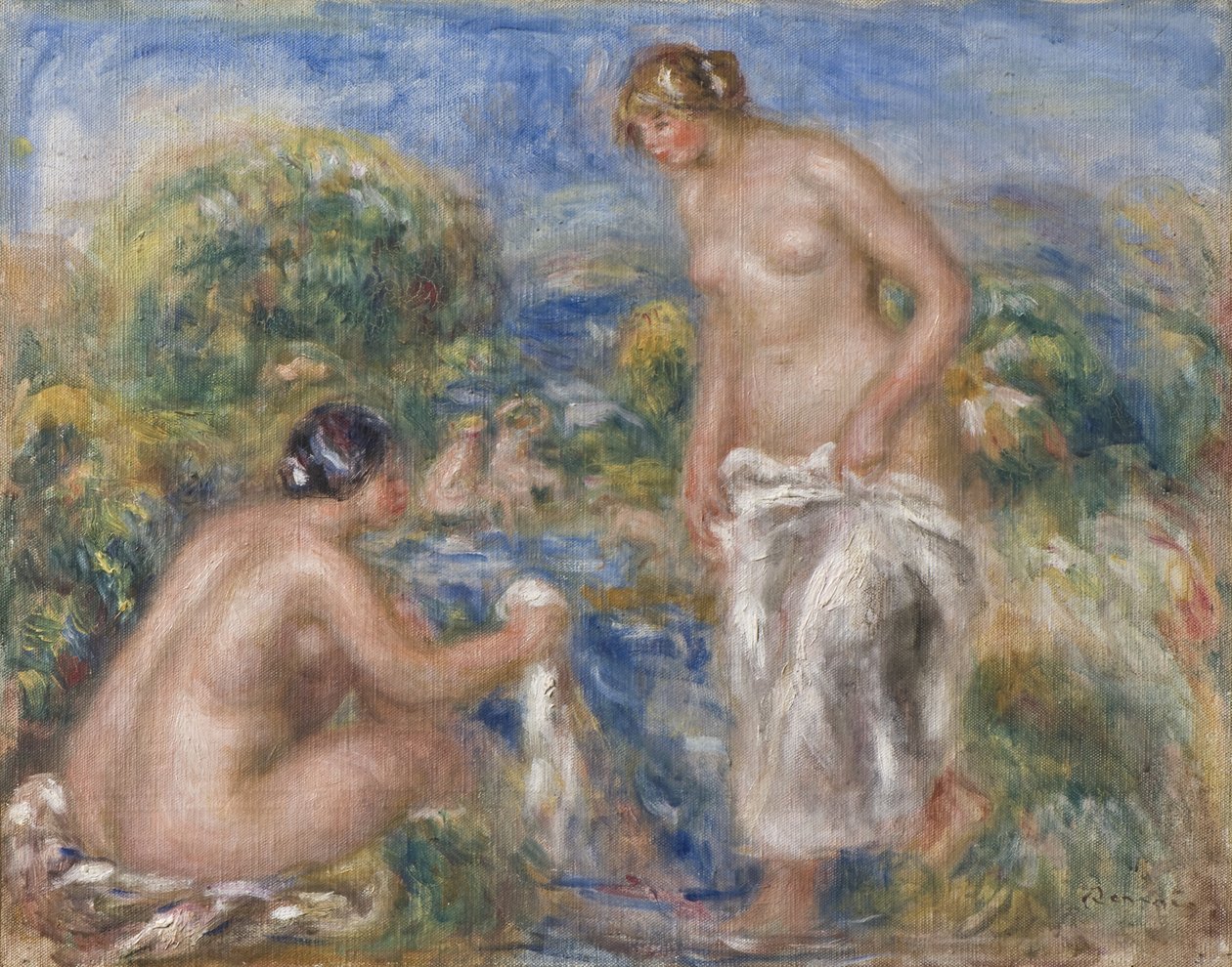 Badende Frauen von Pierre Auguste Renoir