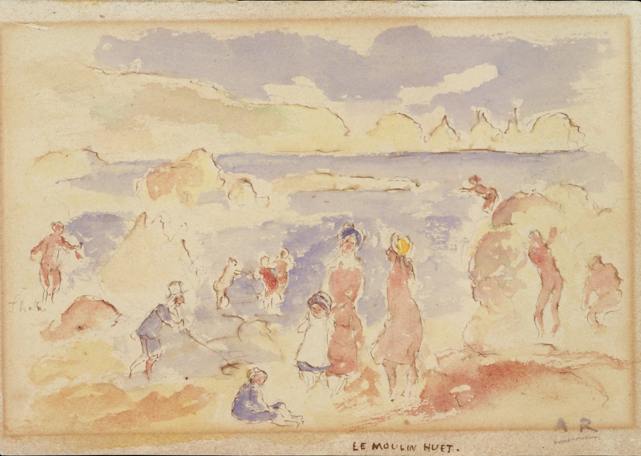 Strandszene von Pierre Auguste Renoir