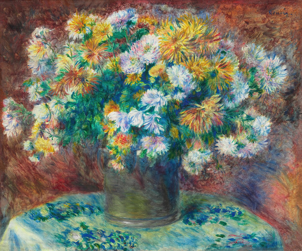 Chrysanthemen von Pierre Auguste Renoir