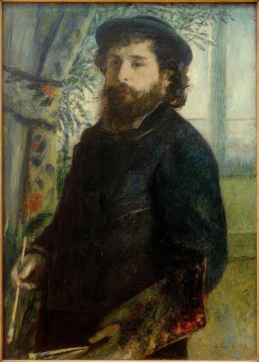 Claude Monet beim Malen von Pierre Auguste Renoir