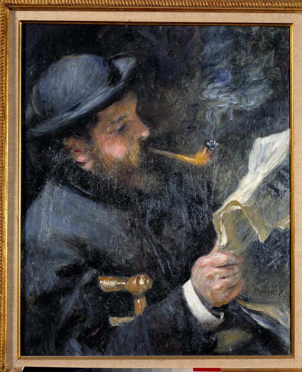 Claude Monet liest von Pierre Auguste Renoir