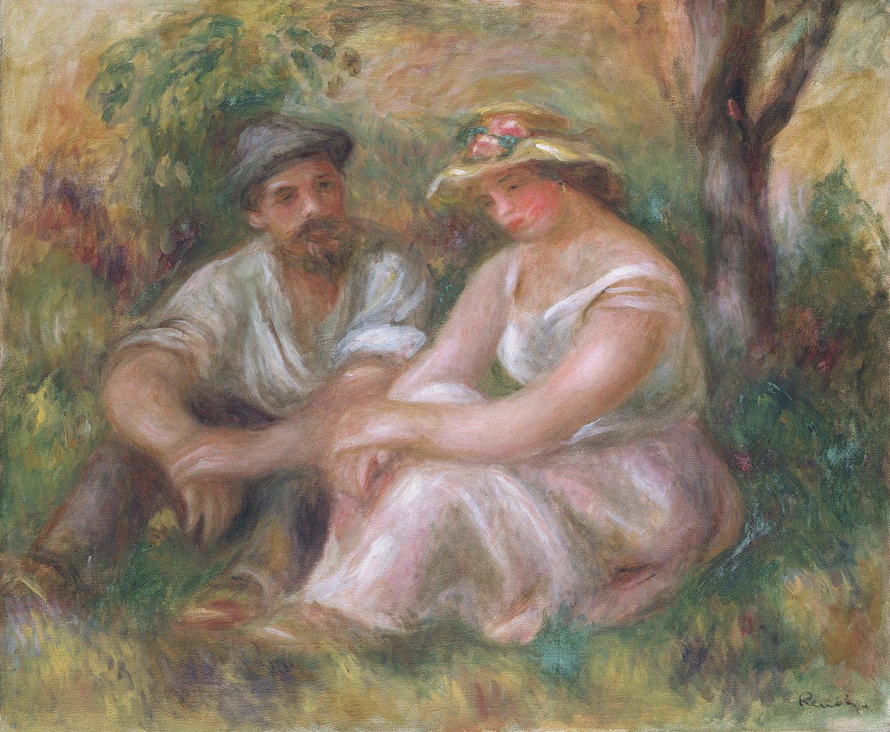 Konversation, 1912 von Pierre Auguste Renoir