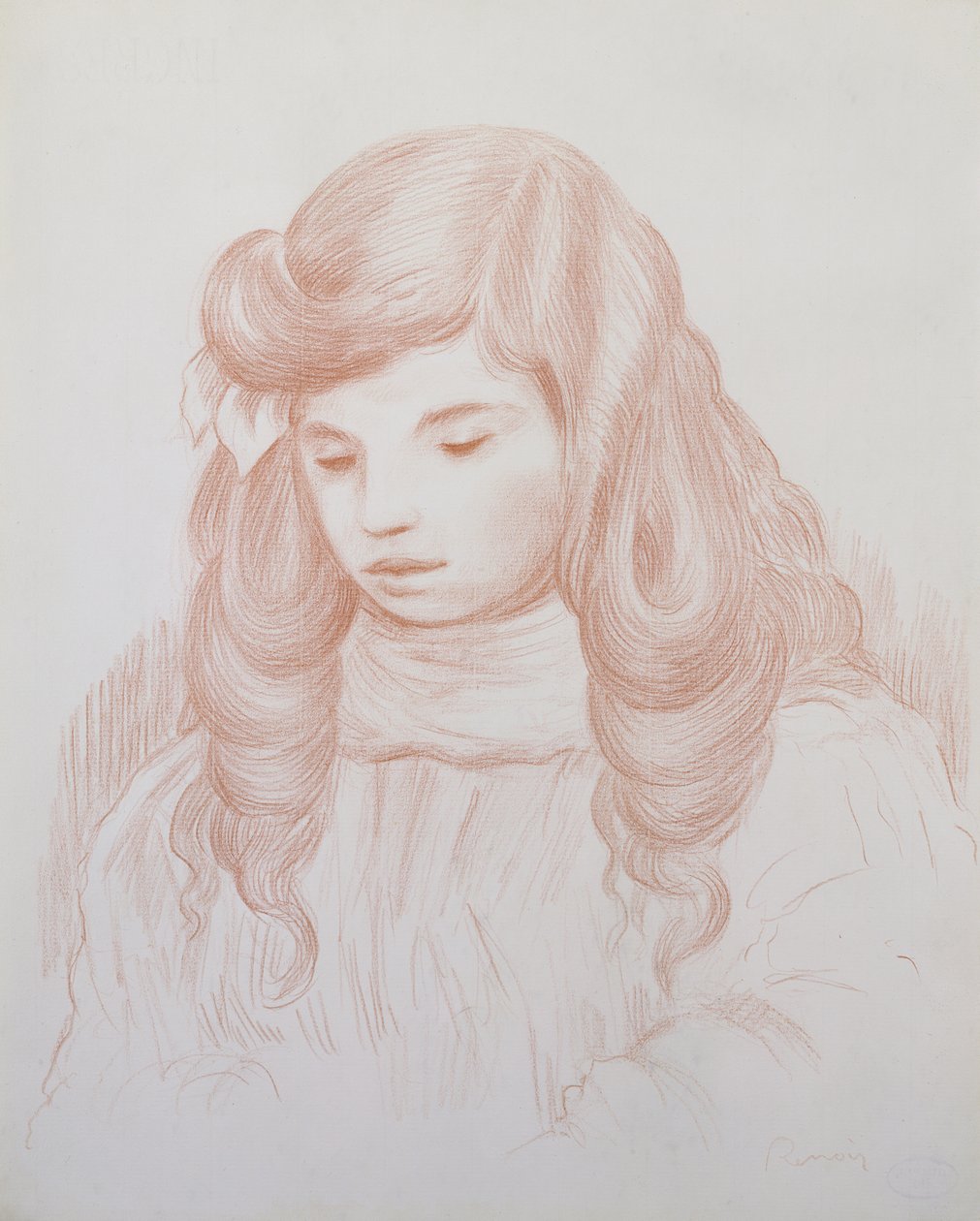 Kopf eines Kindes, 1913 von Pierre Auguste Renoir