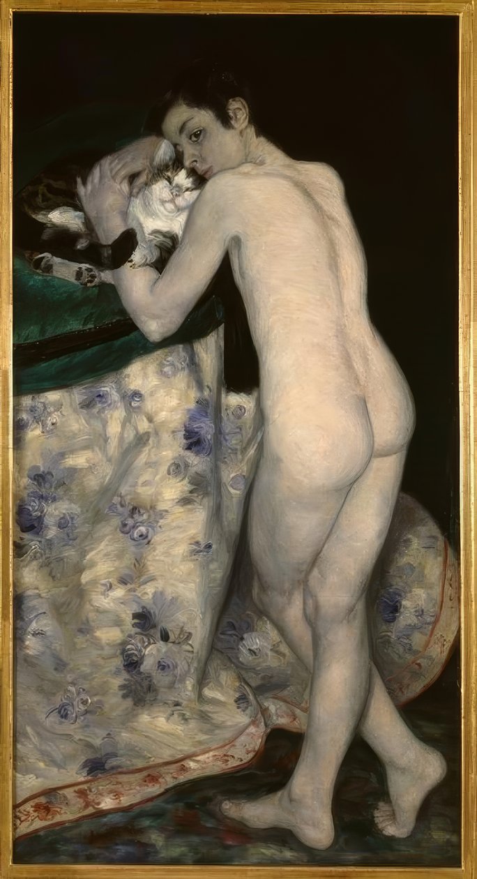 Der Junge mit der Katze von Pierre Auguste Renoir