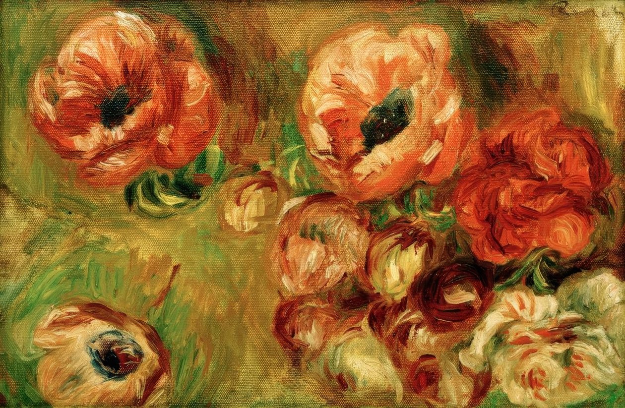 Die Anemonen von Pierre Auguste Renoir