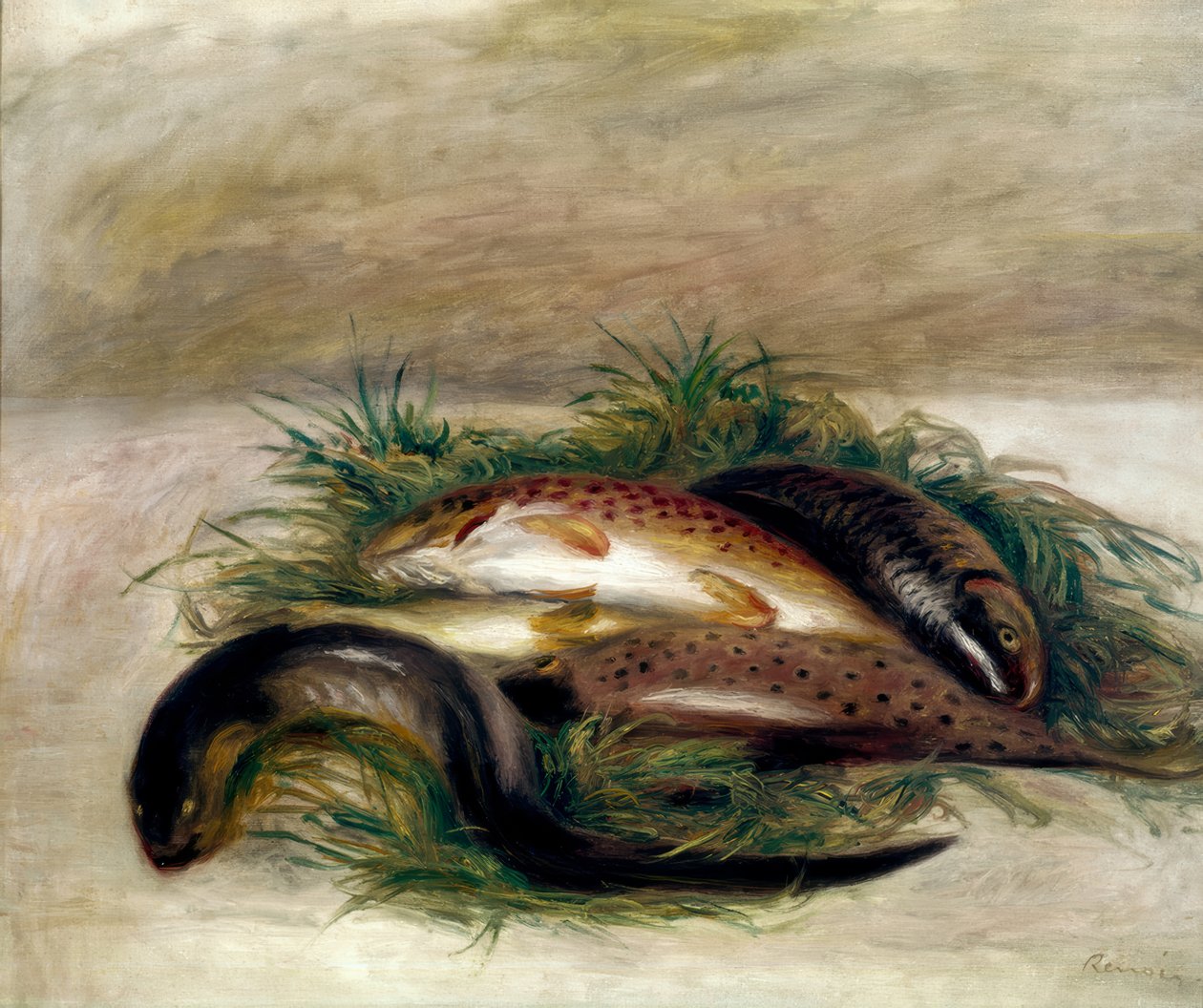 Stillleben mit Fischen von Pierre Auguste Renoir